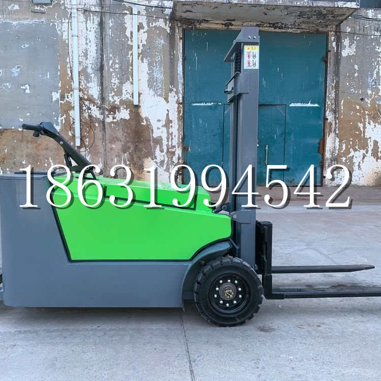 麦盖提县小型电动叉车1吨2吨步行站驾式电瓶堆高充电装卸车液压升降车铲车